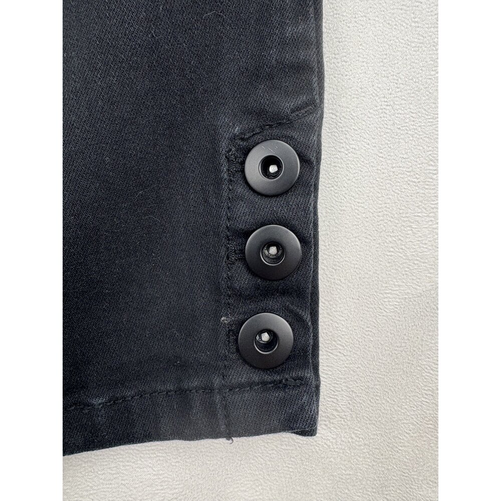 J. Jill Black Ankle Button-Hem Cropped Jeans Size 6 - Picture 10 of 14